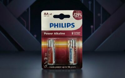 Philips Power Alkaline Battery LR6 AA (2PCS) LR6P2B/94
