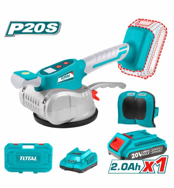 Total Lithium-Ion Tile Vibration Machine ( Battery & Charger Included ) - TTVLI20101