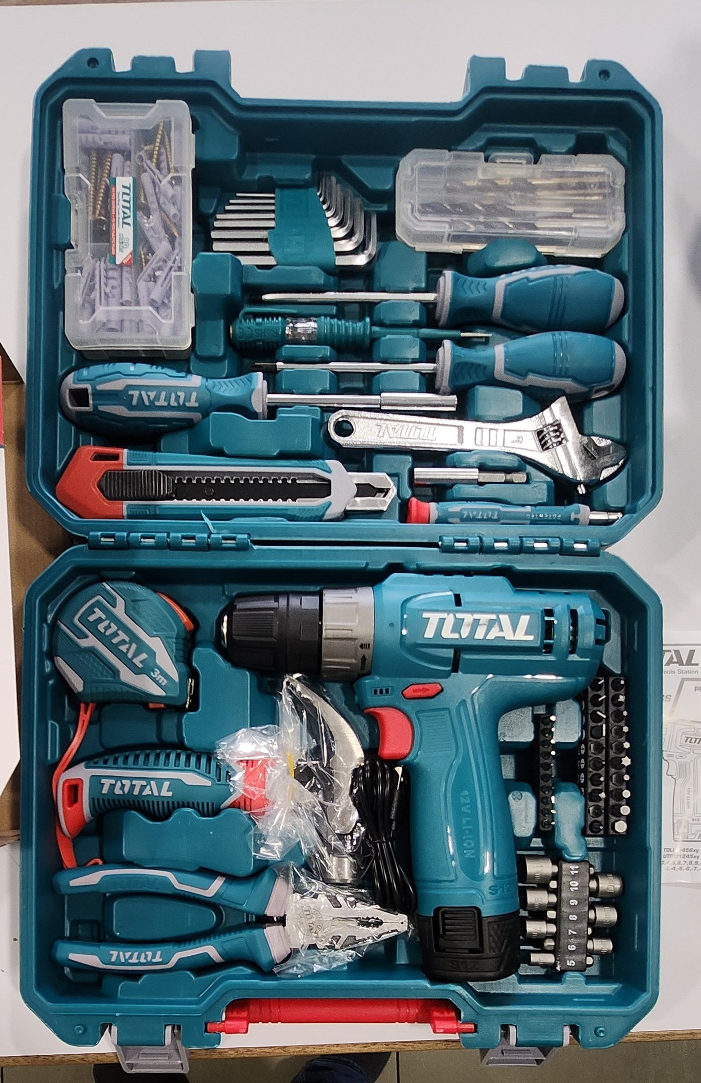 TOTAL 148 Pcs Tools Set – 12V | THKTHP41487