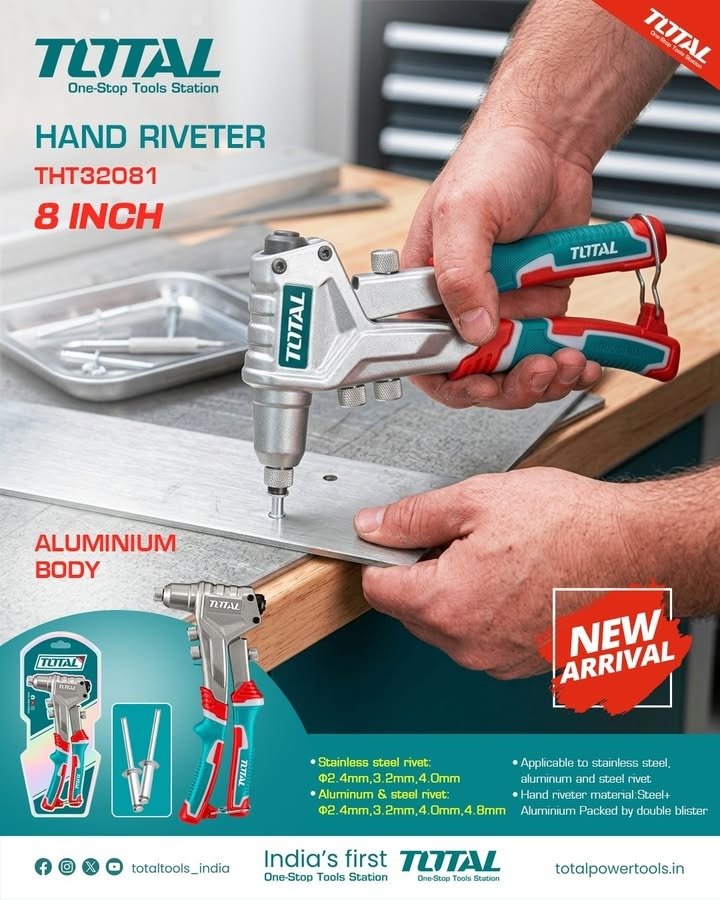 TOTAL Hand Riveter 8 Inch - THT32081