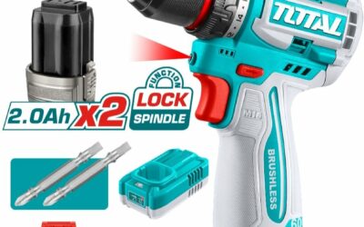 TOTAL 16V Brushless Cordless Drill Driver Kit- TDLI16606