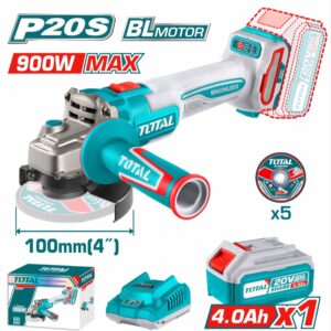 TOTAL Brushless Angle Grinder 20V - TAGLI261021