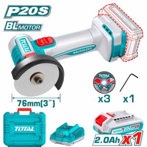 TOTAL Cordless Mini Cut-Off Tool – 20V | TAGLI207625