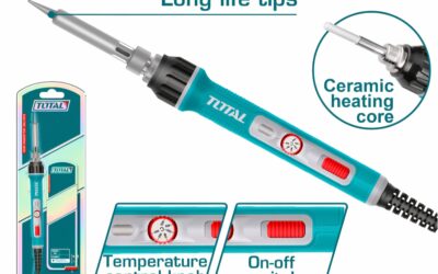 TOTAL 70W Adjustable Temperature Electric Soldering Iron – TET01606